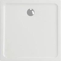 Bathroom Kingdom Oliver Rectangular Stone Shower Tray 1100x800mm in White