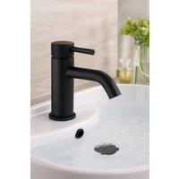 Bathroom Kingdom Redondo Matt Black Round Basin Mixer Tap