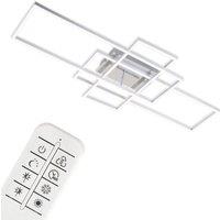 BRILONER Chrome Aluminium 2x17W 1x13W CCT LED Wall & Ceiling Light in Silver