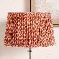 Ruma Red Chevron Tapered Pleat Shade for Table Lamps | Size: 16 inches