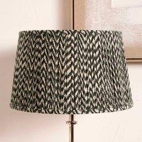 Ruma Black Chevron Tapered Pleated Shade for Table Lamps | Size: 16 inches