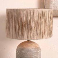 Ruma Natural Raffia Cylinder Lampshade for Table Lamps & Floor Lamps in Beige | Size: 16 inches