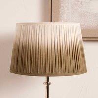 Ruma Taupe Ombre Pleated Tapered Lamp Shade for Table Lamps in Brown | Size: 16 inches