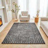 GAVENO CAVAILIA Shum Faux Fur Rug in Charcoal | Size: 120 cm x 170 cm