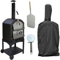 Monstershop KuKoo Outdoor Pizza Oven & Cover in Black