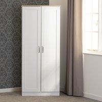 Seconique Portland 2 Door Wardrobe in White