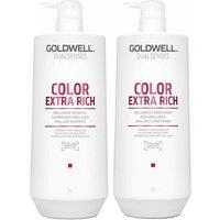 Goldwell Dualsenses Extra Rich Brilliance Shampoo Conditioner Duo in White