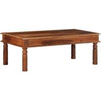 Berkfield Home Coffee Table 110x60x40 cm Solid Wood Acacia in Brown | Size: 110 x 60 x 40 cm