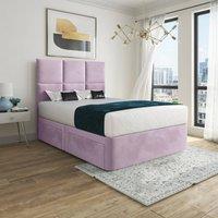 Casani Goostrey Floorstanding Headboard With Divan Pink Designer Bed Frame | Size: King