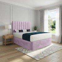 Casani Lichfield Upholstered Pink Soft Velvet Designer Bed Frame | Size: Small Single