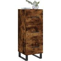 Berkfield Home Sideboard Smoked Oak 34.5x34x90 cm Engineered Wood in Brown