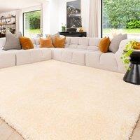 Kukoon Cream Washable Machine Wash Shaggy Premium Rug | Size: 200 cm x 290 cm