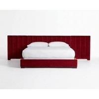 Stratus Interiors Raphael Extra Wide Headboard Bed-Gas lift Ottoman Storage in Red | Size: Small Double