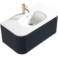 Bathroom Kingdom Monza Midnight Wall Hung Vanity Basin 870mm