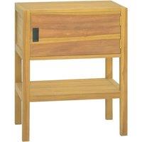 Berkfield Home Bathroom Cabinet 60x40x75 cm Solid Wood Teak in Brown | Size: 60 x 40 x 75 cm