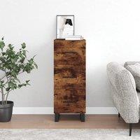 Berkfield Home Sideboard Smoked Oak 34.5x34x90 cm Engineered Wood in Brown