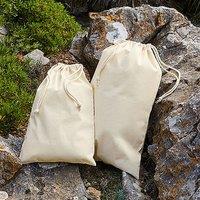 Westford Mill Men's Premium Cotton Stuff Bag in Natural | Size: Medium