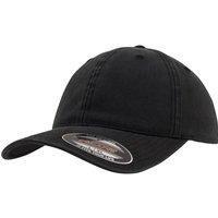 Flexfit Men's Garment Washed Cotton Dad Baseball Cap Pack of 2 in Black | Size: Large/XL