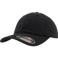 Flexfit Men's Garment Washed Cotton Dad Baseball Cap Pack of 2 in Black | Size: S/M