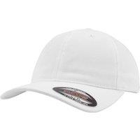 Flexfit Men's Garment Washed Cotton Dad Baseball Cap Pack of 2 in White | Size: S/M