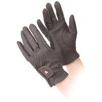 Aubrion Men's PU Riding Gloves in Brown | Size: Small