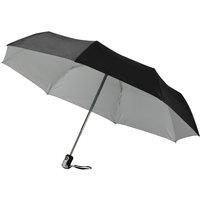 Bullet Men's 21.5in Alex 3-Section Auto Open & Close Umbrella in Black