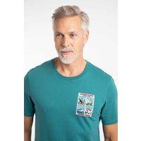 Weird Fish Men's James Pond Artist T-Shirt in Teal | Size: 5XL