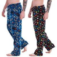 Keanu Men's Gamer Pyjama Bottoms Pack of 2 in Blue | Size: Small
