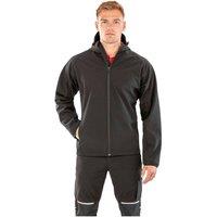 Result Recycled Men's 3 Layer Printable Soft Shell Jacket in Black | Size: Large