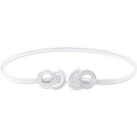 MODISHION Women's Flexible Metal Waist Chain in Silver