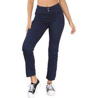 Enzo Women's Straight Leg Wider Waist Jeans in Indigo | Size: 20R