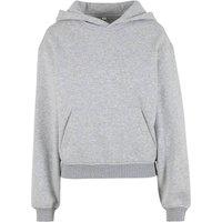 Build Your Brand Women's Loose Fit Hoodie in Grey | Size: Large