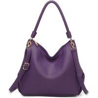 Fontanella Fashion Women's Orta PU Leather Shoulder Bag in Purple