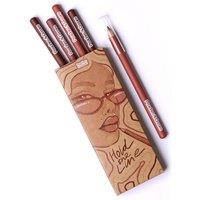 Peaches & Cream Women's Hold The Line 5 Pack Lip Liners in Nude