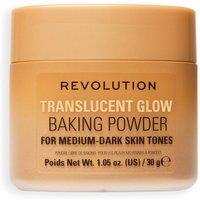 Revolution Women's Translucent Glow Loose Baking Powder 30g in Medium To Dark
