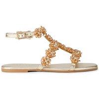Carvela Women's 'Organza Sandal' Leather Sandals in Gold | Size: 3