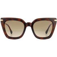 Jimmy Choo Women's Square Glitter Havana Brown Gradient Sunglasses