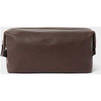 OSPREY LONDON Men's The Toby Leather Washbag in Tan