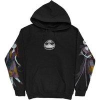 Nightmare Before Christmas Men's Jack & Sally Hoodie in Black | Size: XL