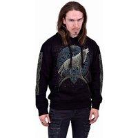 Spiral Direct Men's Celtic Wolf Back Print Pullover Hoodie in Black | Size: Large