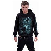 Spiral Direct Men's Forest Guardians Back Print Pullover Hoodie in Black | Size: Large