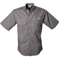 TAG Safari Men's Mens Buffalo Logo Trail Short Sleeve Shirt w Chest Pockets in Olive | Size: Medium