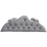 Living and Home Vintage Two-Tone Bed Headboard Pillow in Grey