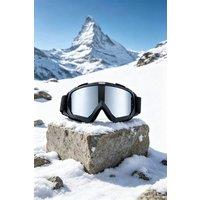 All-Weather Outdoor Sports Goggles with Impact-Resistant Lenses in Black