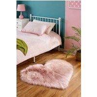 Living and Home 40Cm x 50Cm Soft Shag Pink Rug | Size: 40 cm x 60 cm