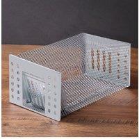 Living and Home Metal Humane Continuous Mouse Trap Cage in Silver
