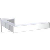 Bathroom Kingdom Sydney Chrome Square Toilet Roll Holder in Silver