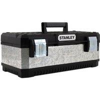 Stanley 'Galvanised' Metal Toolbox 50Cm (20In) in Black