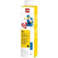 Lego Blue Gel Pen with Construction Minifigure in White
