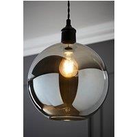 ValueLights Bellamy Easy Fit Smoke Glass Shade in Metallics | Size: 10 inches